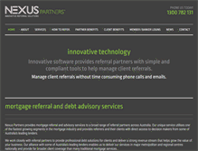Tablet Screenshot of nexuspartners.com.au